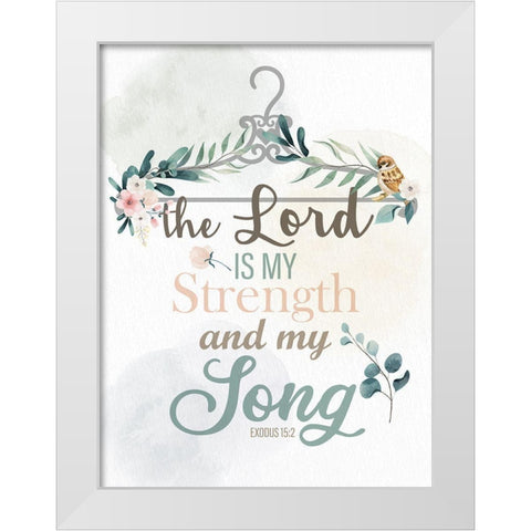 My Song White Modern Wood Framed Art Print by Allen, Kimberly