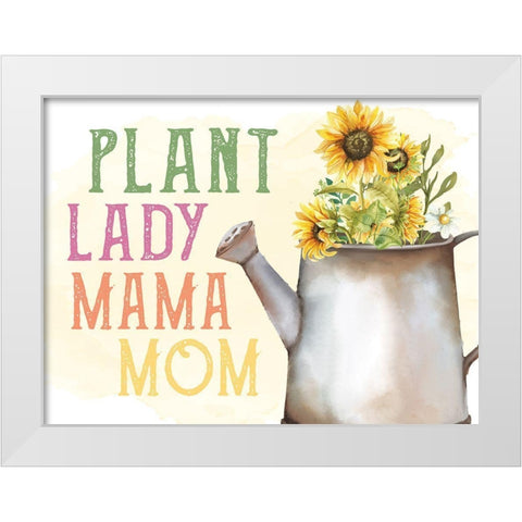 Plant White Modern Wood Framed Art Print by Allen, Kimberly
