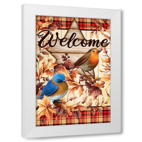 Autumn Song White Modern Wood Framed Art Print by Allen, Kimberly