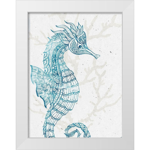 Sea Creature 1 White Modern Wood Framed Art Print by Allen, Kimberly