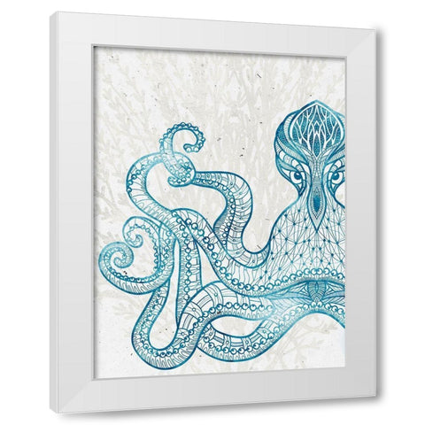 Sea Creature 2 White Modern Wood Framed Art Print by Allen, Kimberly