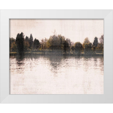 Serenity Lake White Modern Wood Framed Art Print by Allen, Kimberly