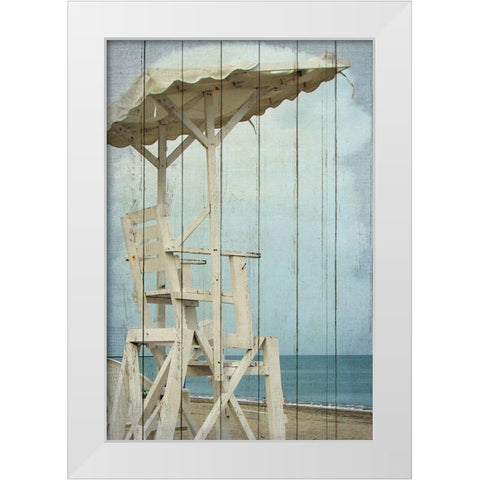 View of the Sea White Modern Wood Framed Art Print by Allen, Kimberly