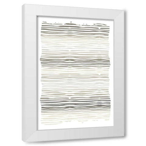 Layered White Modern Wood Framed Art Print by Allen, Kimberly