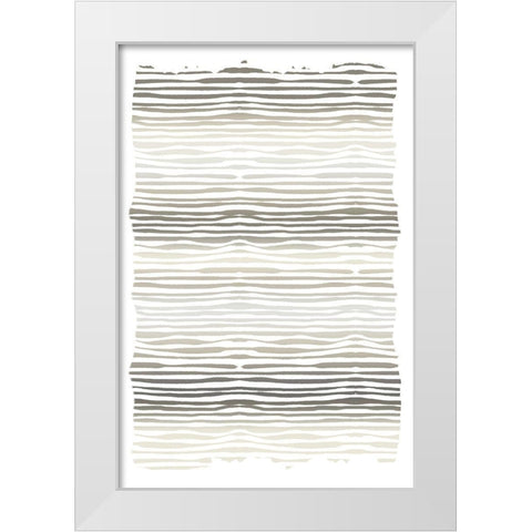 Layered White Modern Wood Framed Art Print by Allen, Kimberly