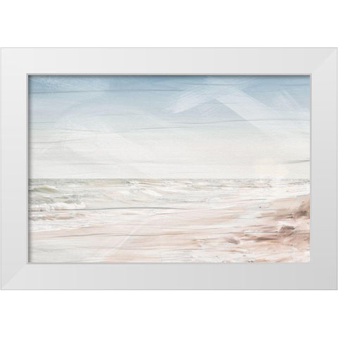 Beach Waves White Modern Wood Framed Art Print by Allen, Kimberly