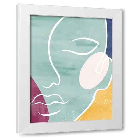 Beauty White Modern Wood Framed Art Print by Allen, Kimberly