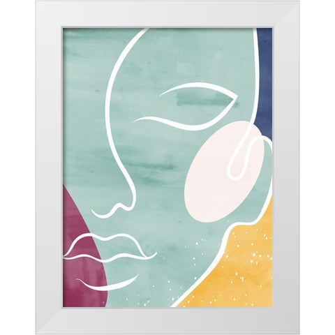 Beauty White Modern Wood Framed Art Print by Allen, Kimberly