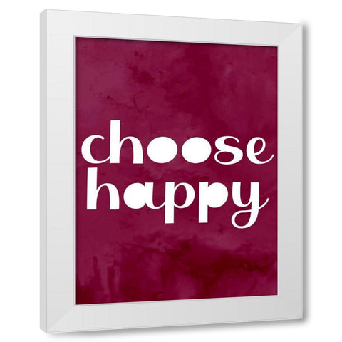 Choose White Modern Wood Framed Art Print by Allen, Kimberly
