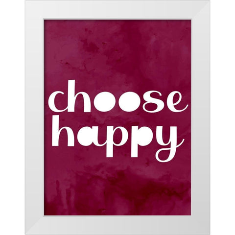 Choose White Modern Wood Framed Art Print by Allen, Kimberly