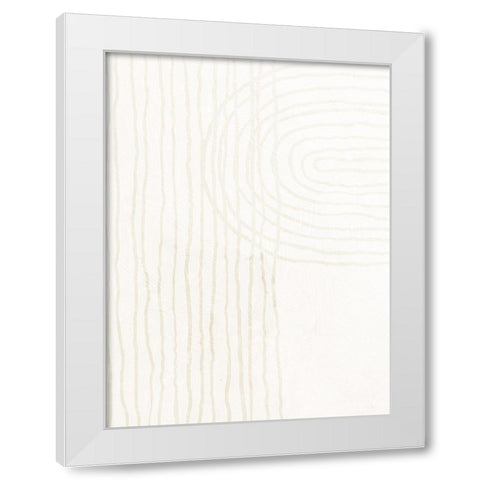 Brushstrokes 1 White Modern Wood Framed Art Print by Allen, Kimberly