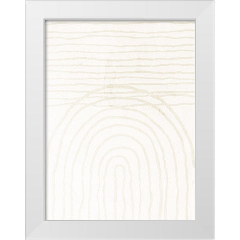 Brushstrokes 2 White Modern Wood Framed Art Print by Allen, Kimberly