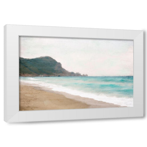 Seaside White Modern Wood Framed Art Print by Allen, Kimberly