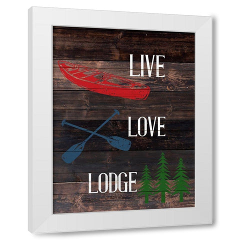 Live Lake 3 White Modern Wood Framed Art Print by Allen, Kimberly