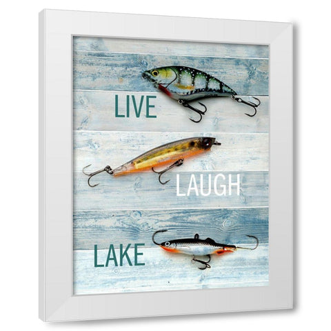 Lure 2 White Modern Wood Framed Art Print by Allen, Kimberly