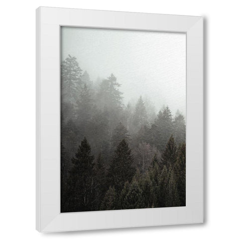 Mist 1 White Modern Wood Framed Art Print by Allen, Kimberly
