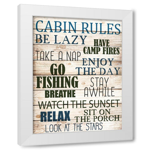 Have Campfires White Modern Wood Framed Art Print by Allen, Kimberly