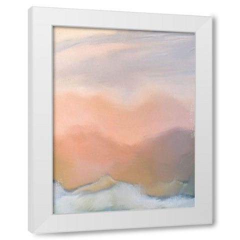 Layers of Sand White Modern Wood Framed Art Print by Allen, Kimberly