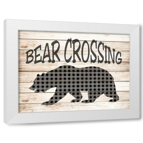 Crossing 1 White Modern Wood Framed Art Print by Allen, Kimberly