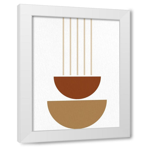 Mid 1 White Modern Wood Framed Art Print by Allen, Kimberly