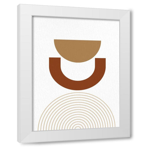 Mid 2 White Modern Wood Framed Art Print by Allen, Kimberly