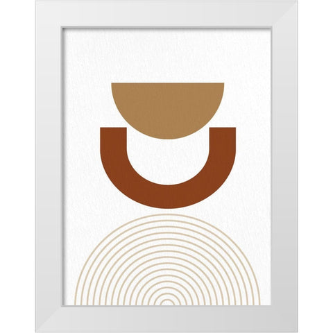 Mid 2 White Modern Wood Framed Art Print by Allen, Kimberly