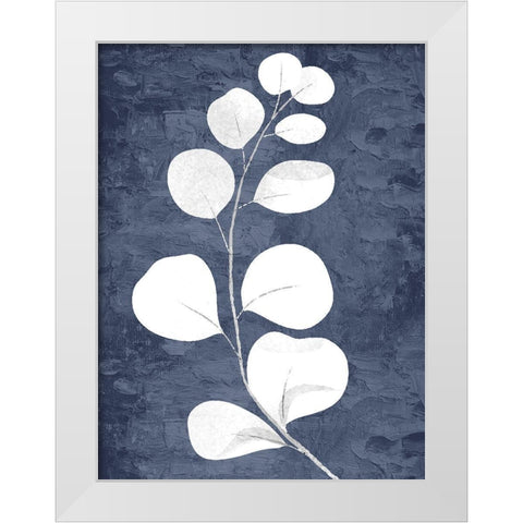 On Blue 1 White Modern Wood Framed Art Print by Allen, Kimberly