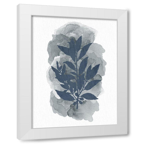 Leaf Silhouette 1 White Modern Wood Framed Art Print by Allen, Kimberly