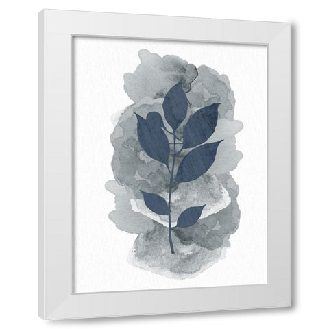 Leaf Silhouette 2 White Modern Wood Framed Art Print by Allen, Kimberly