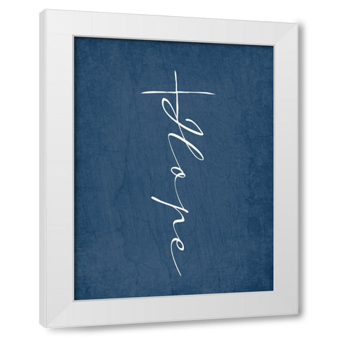 Hope Cross White Modern Wood Framed Art Print by Allen, Kimberly