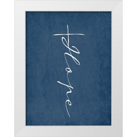Hope Cross White Modern Wood Framed Art Print by Allen, Kimberly