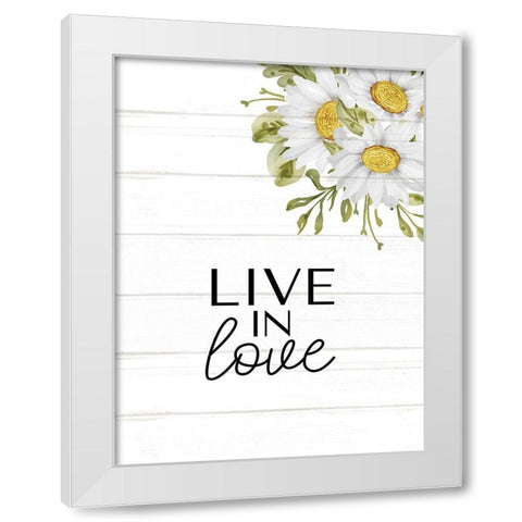 Floral Jar 9 White Modern Wood Framed Art Print by Allen, Kimberly