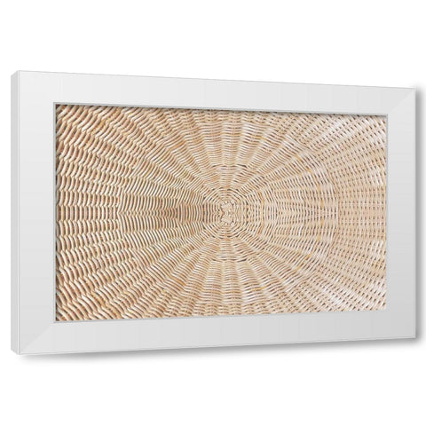 Circle Weave White Modern Wood Framed Art Print by Allen, Kimberly