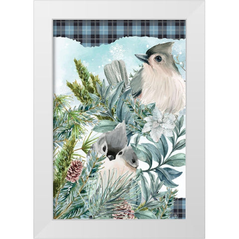 Winter Nest White Modern Wood Framed Art Print by Allen, Kimberly