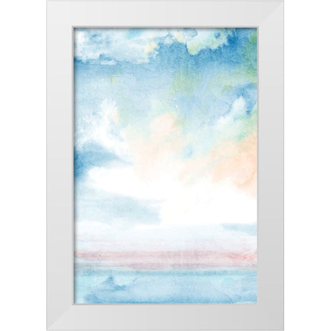 Sunset of the Water White Modern Wood Framed Art Print by Allen, Kimberly