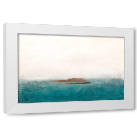 Lost Island White Modern Wood Framed Art Print by Allen, Kimberly