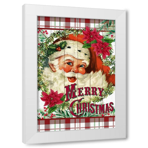 Santa White Modern Wood Framed Art Print by Allen, Kimberly