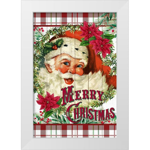Santa White Modern Wood Framed Art Print by Allen, Kimberly