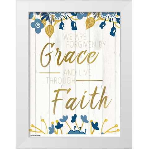 Forgiven White Modern Wood Framed Art Print by Allen, Kimberly