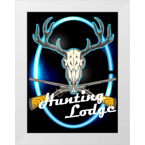 Hunting Lodge White Modern Wood Framed Art Print by Allen, Kimberly