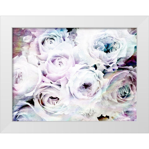 Iridescent Floral 1 White Modern Wood Framed Art Print by Allen, Kimberly