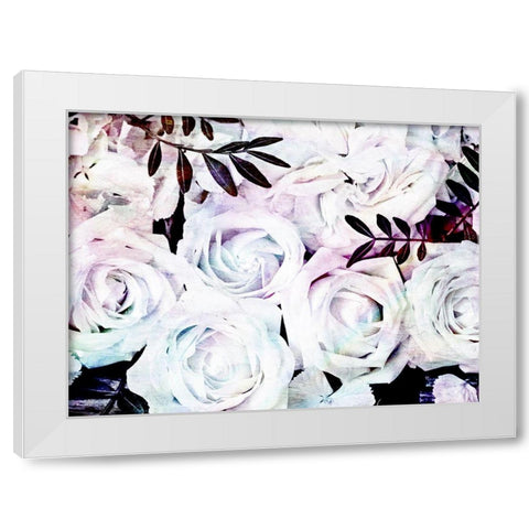 Iridescent Floral 2 White Modern Wood Framed Art Print by Allen, Kimberly