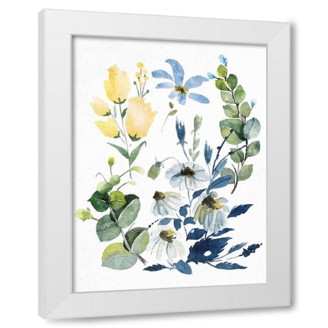 Painted Spring 1 White Modern Wood Framed Art Print by Allen, Kimberly