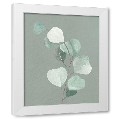Soft Greens 2 White Modern Wood Framed Art Print by Allen, Kimberly
