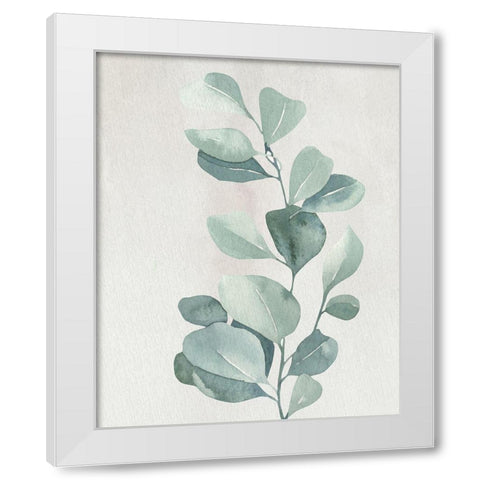 Soft Greens 3 White Modern Wood Framed Art Print by Allen, Kimberly