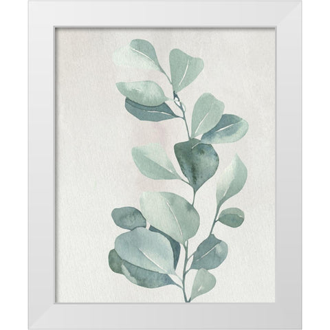 Soft Greens 3 White Modern Wood Framed Art Print by Allen, Kimberly