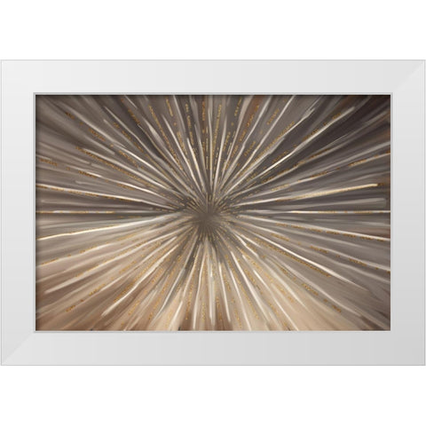 Burst of Life White Modern Wood Framed Art Print by Allen, Kimberly