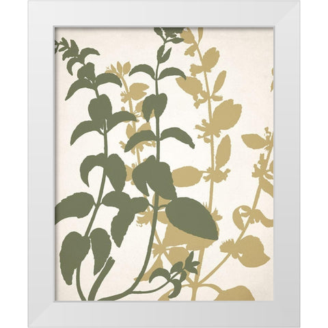 Botanical Spread 2 White Modern Wood Framed Art Print by Allen, Kimberly