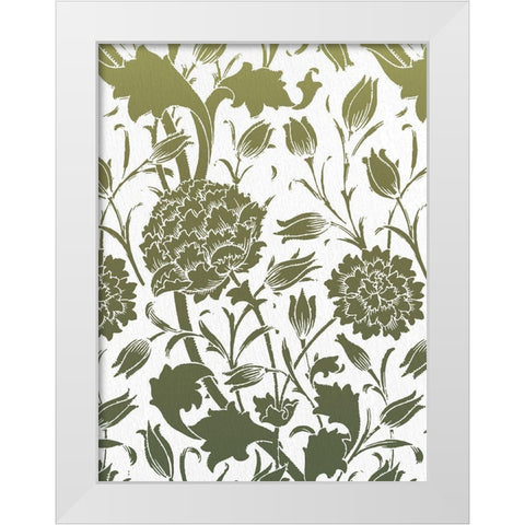 Motif 1 White Modern Wood Framed Art Print by Allen, Kimberly