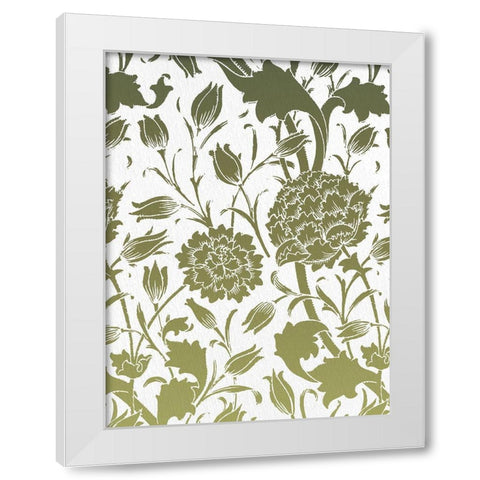 Motif 2 White Modern Wood Framed Art Print by Allen, Kimberly